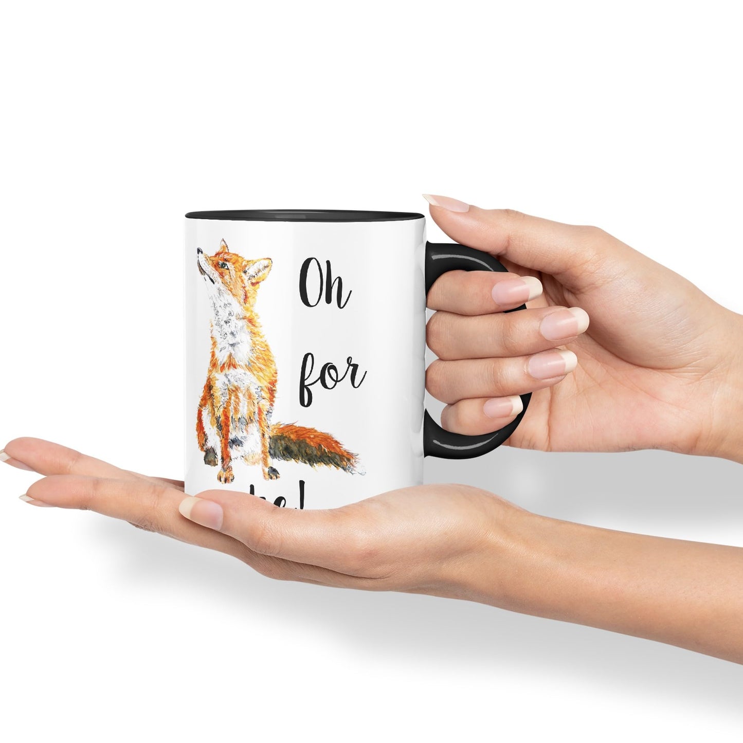 Vixar Oh for Fox Sake Ceramic 330 ml Coloured Mug Cup Gift Tea Coffee Christmas Office Home Joke