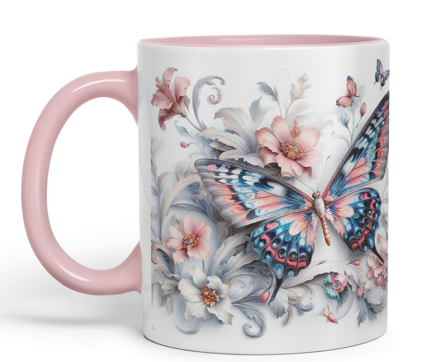 Butterfly Beatiful My Coffee Myg Joke sarkasm Sarcastic Ceramic Coloured Mug Cup for Tea Coffee Hot Brew 330ml 11Oz Gift