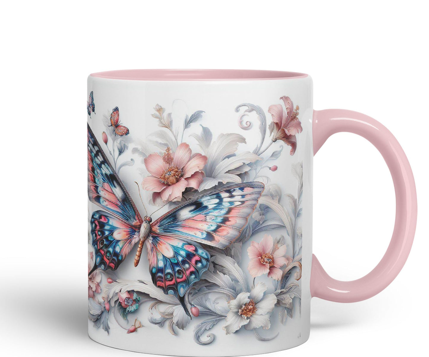 Butterfly Beatiful My Coffee Myg Joke sarkasm Sarcastic Ceramic Coloured Mug Cup for Tea Coffee Hot Brew 330ml 11Oz Gift