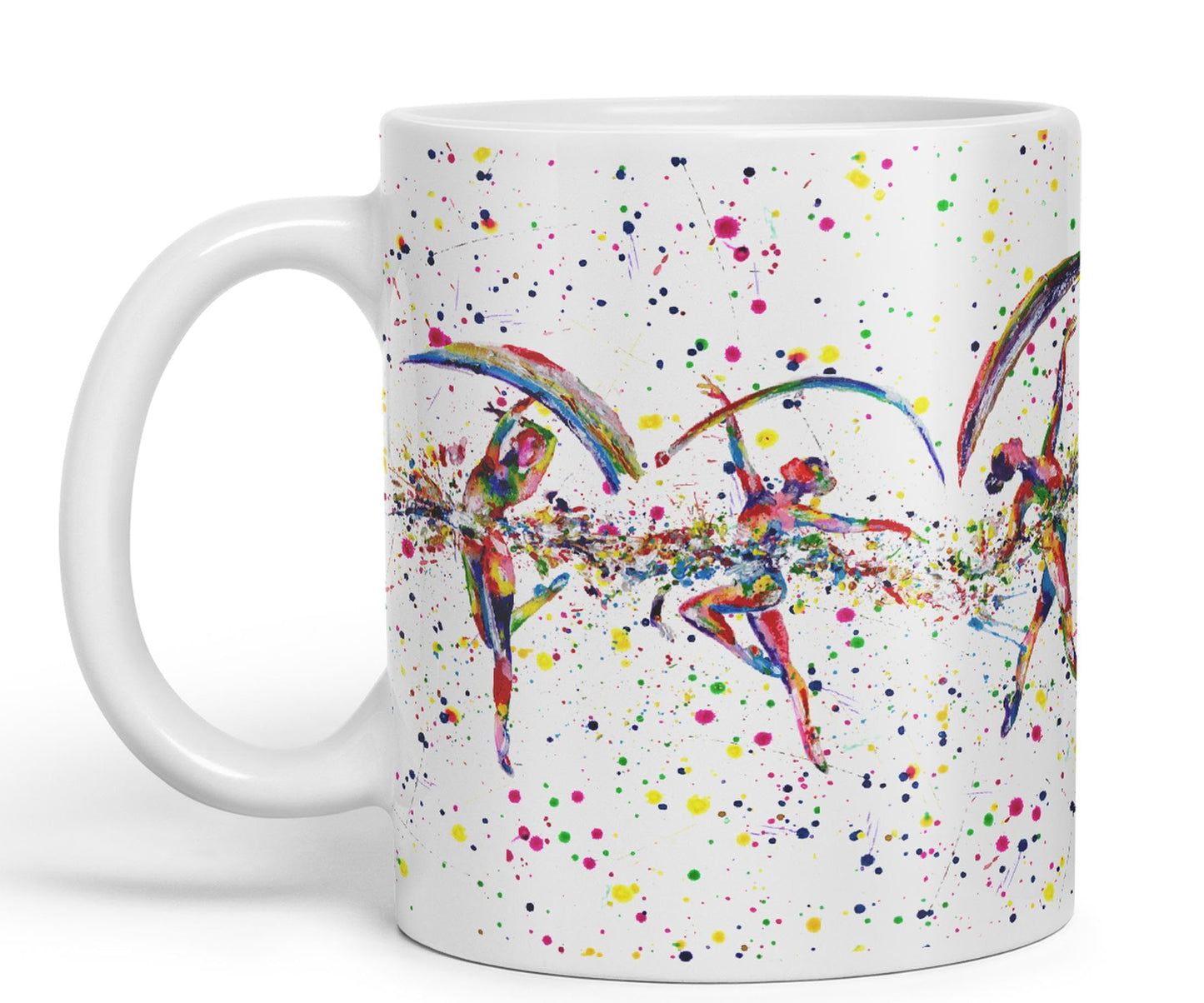 Dance Dancer Ballet watercolour Ceramic Coloured Mug Cup for Tea Coffee Hot brew 330ml 11Oz Gift