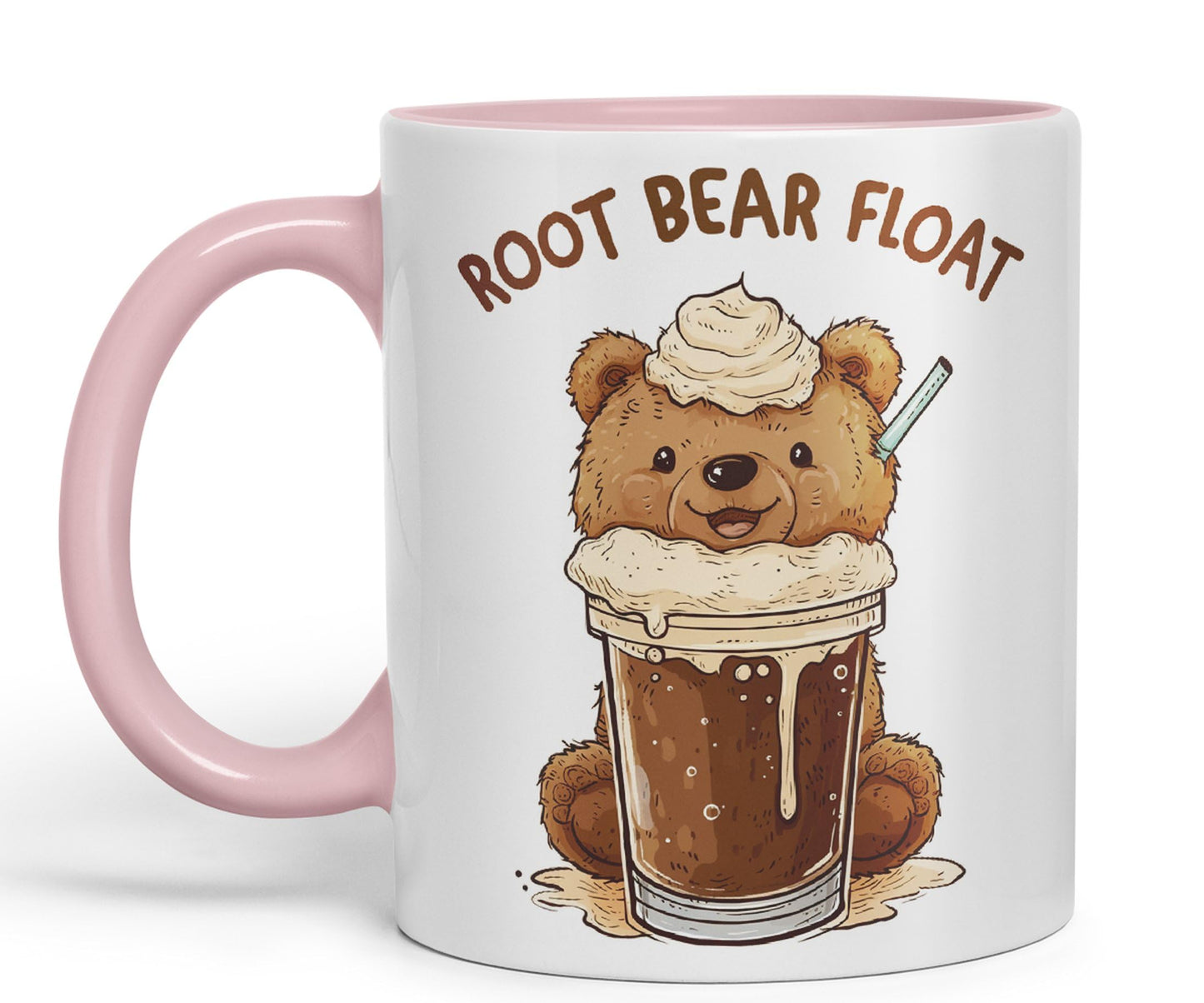 Root Bear Float Joke sarkasm Sarcastic Ceramic Coloured Mug Cup for Tea Coffee Hot Brew 330ml 11Oz Gift