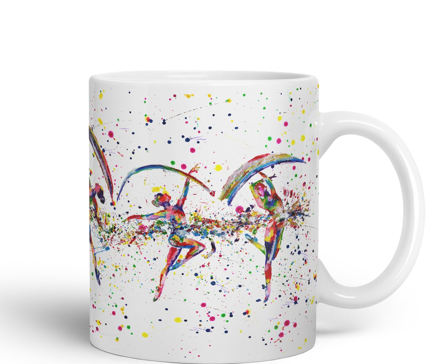 Dance Dancer Ballet watercolour Ceramic Coloured Mug Cup for Tea Coffee Hot brew 330ml 11Oz Gift