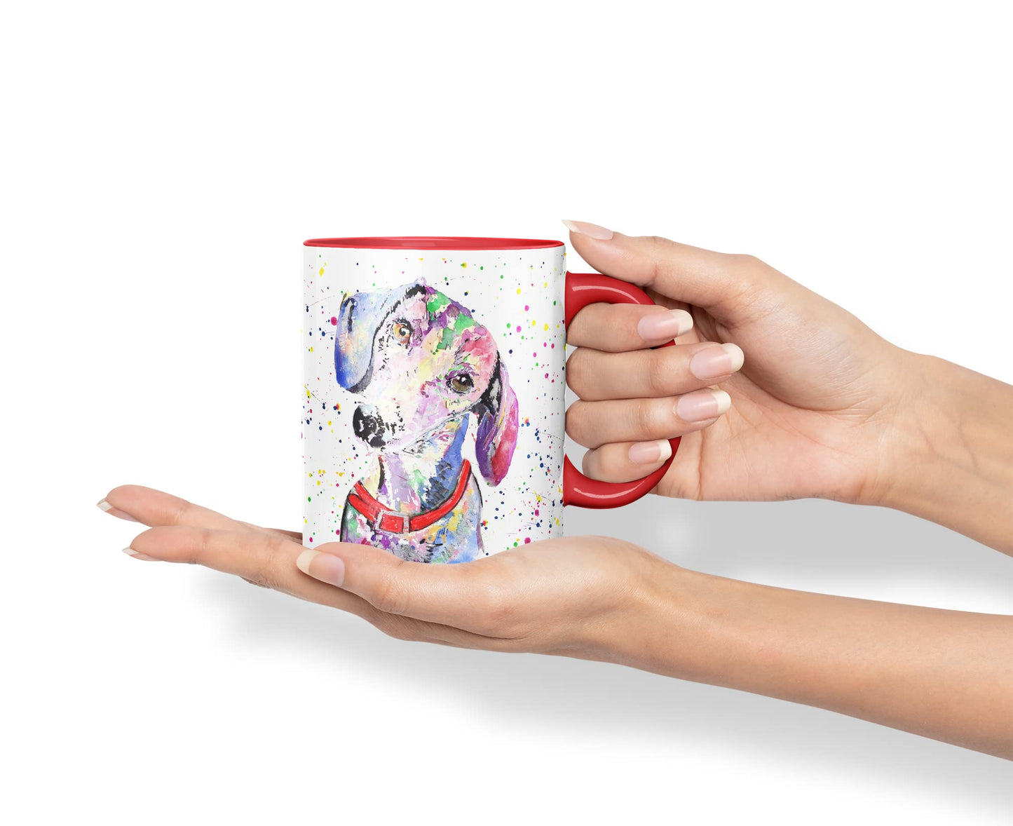 Vixar Dachshund Dog Pet Animals Watercolour Art Coloured Mug Cup Gift Birthday Work Office Tea Coffee