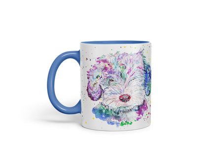 Vixar Cockapoo Cockerpoo Dog Pet Animals Watercolour Art Coloured Mug Cup Gift Birthday Work Office Tea Coffee