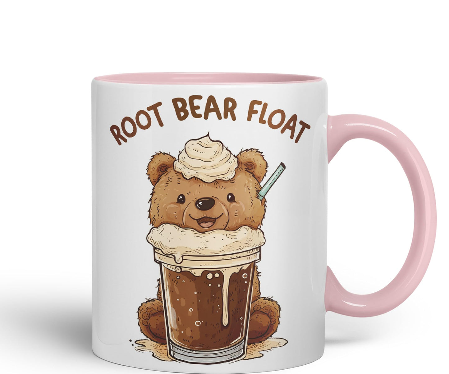 Root Bear Float Joke sarkasm Sarcastic Ceramic Coloured Mug Cup for Tea Coffee Hot Brew 330ml 11Oz Gift