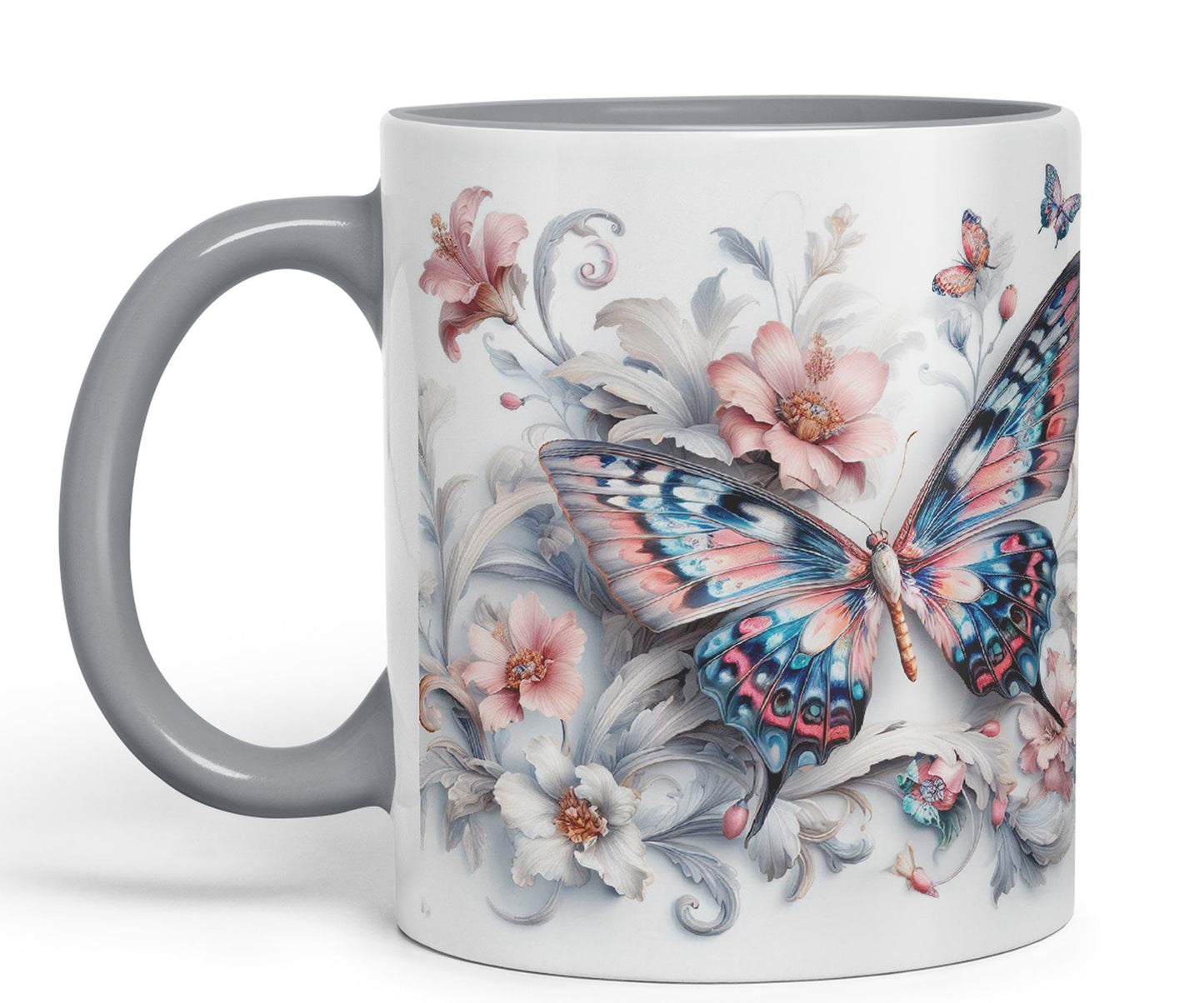 Butterfly Beatiful My Coffee Myg Joke sarkasm Sarcastic Ceramic Coloured Mug Cup for Tea Coffee Hot Brew 330ml 11Oz Gift