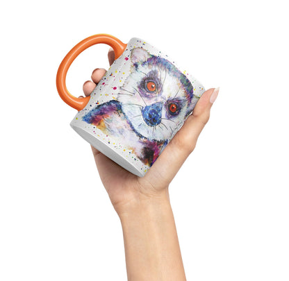 Vixar Lemur Watercolour Art Coloured 330 ml Mug Cup Gift Birthday Work Office Tea Coffee