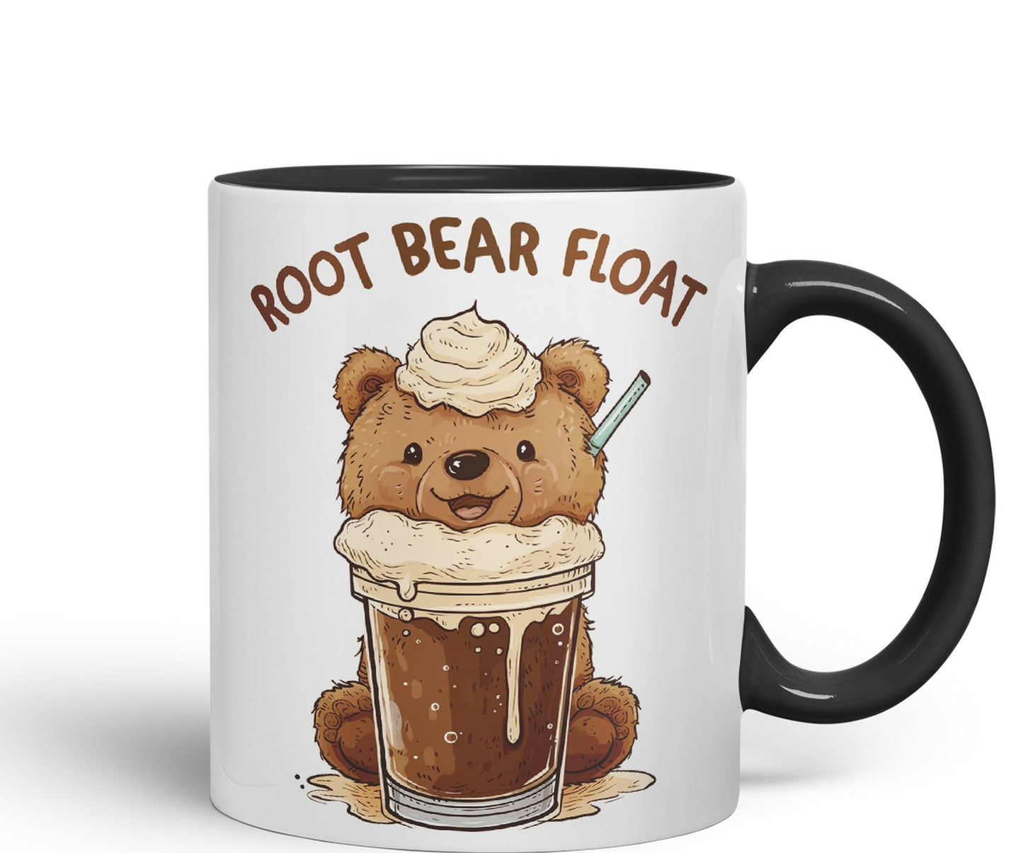 Root Bear Float Joke sarkasm Sarcastic Ceramic Coloured Mug Cup for Tea Coffee Hot Brew 330ml 11Oz Gift