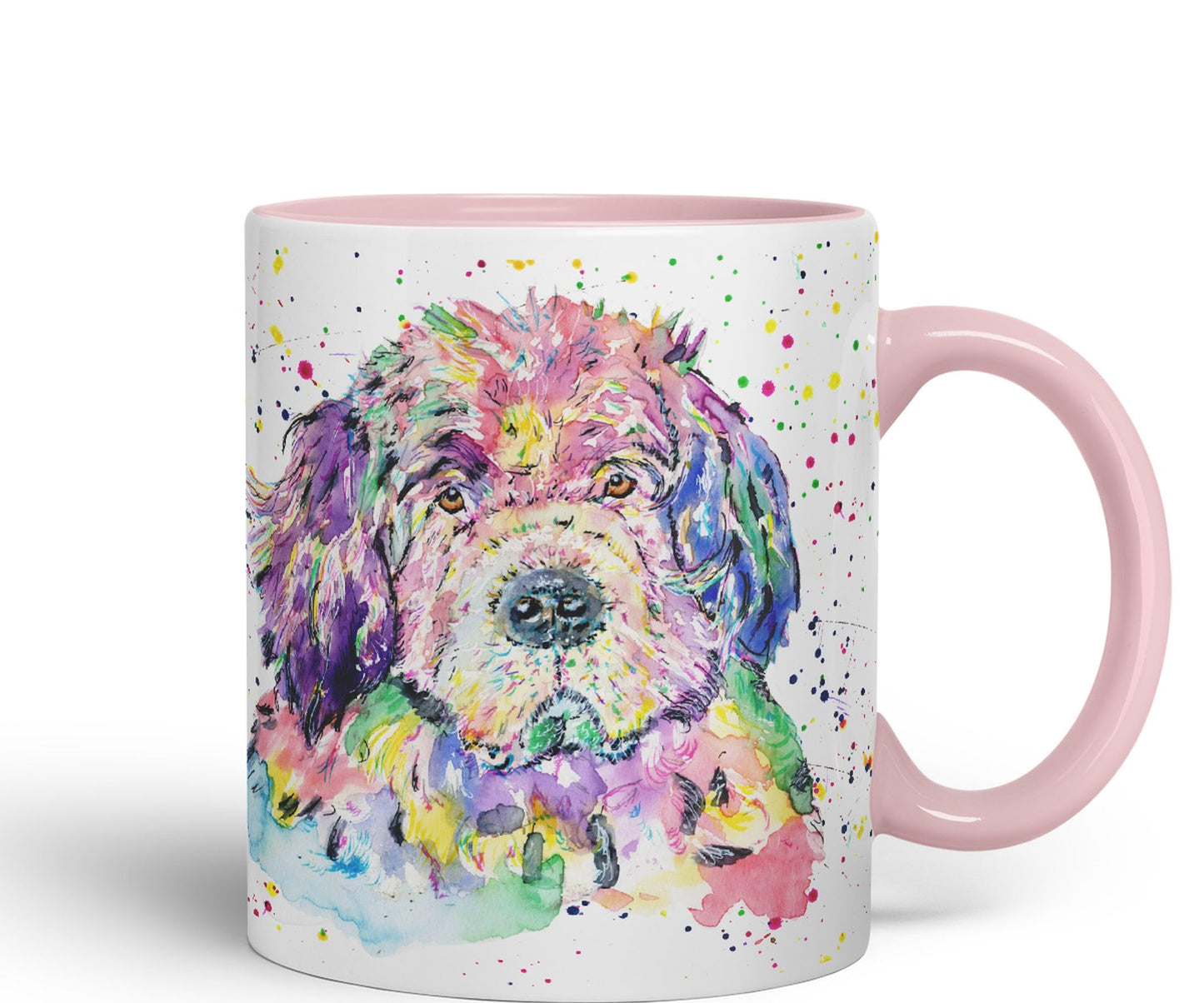 Newfoundland Dog Pet animals Watercolour Ceramic Coloured Mug Cup for Tea Coffee Hot brew 330ml 11Oz Gift