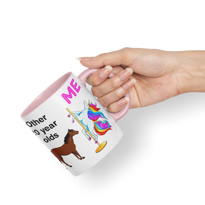 Vixar Pole Dance Unicorn 20th Birthday Other 20 Year Older Coloured 330 ml Mug Cup Gift Work Office Tea Coffee