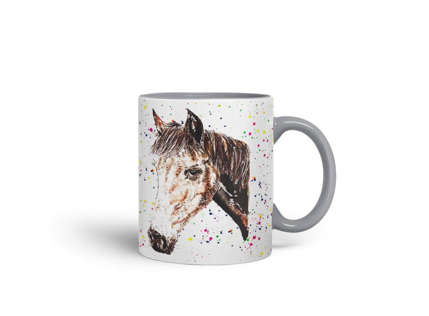 Vixar Horse Hope Natural Watercolour Art Coloured Mug Cup Gift Birthday Work Office Tea Coffee