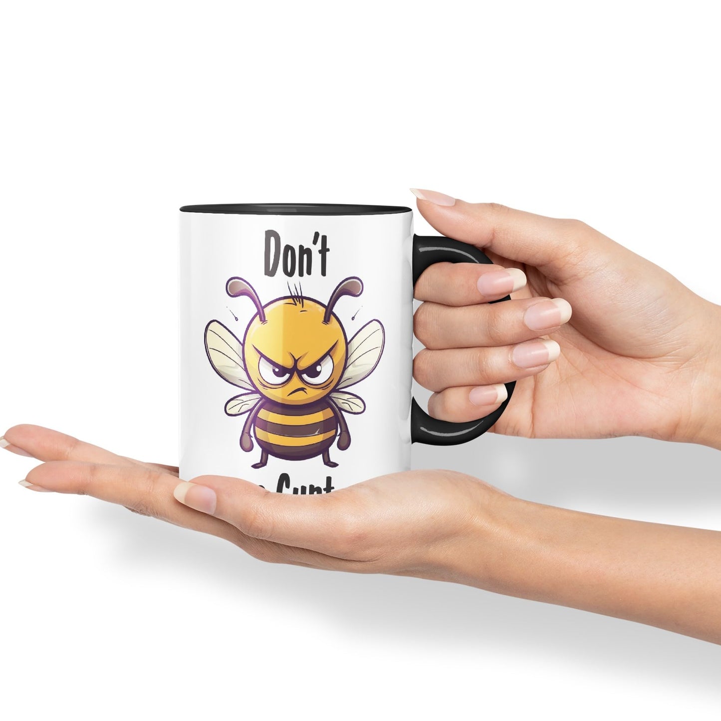 Don't be a Cun't Joke Sarcastic bee Ceramic Coloured Mug Cup for Tea Coffee Hot Brew 330ml 11Oz