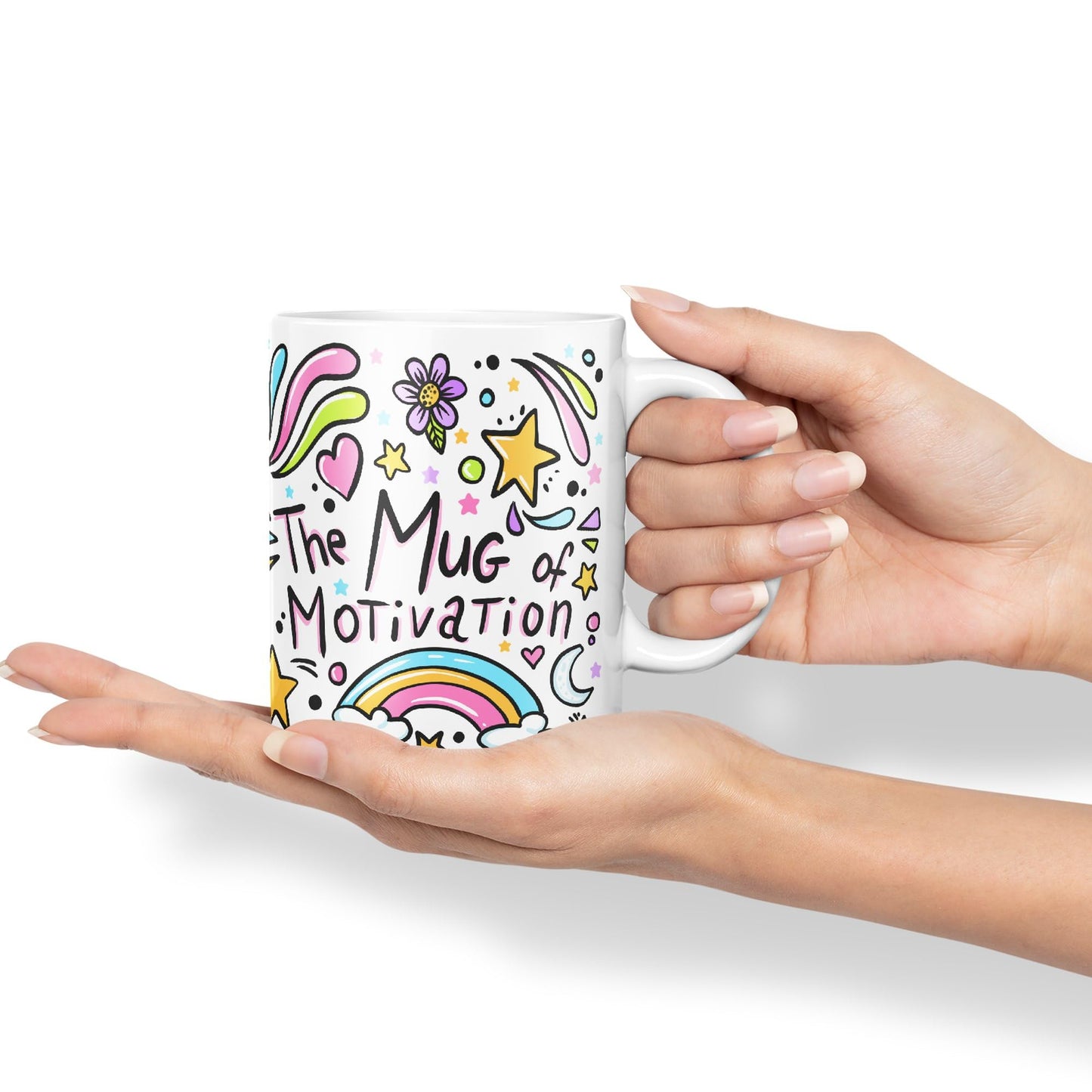 Vixar Motivation Mug Ceramic Coloured Mug Cup Gift Tea Coffee Christmas Office Home Sarcastic Joke