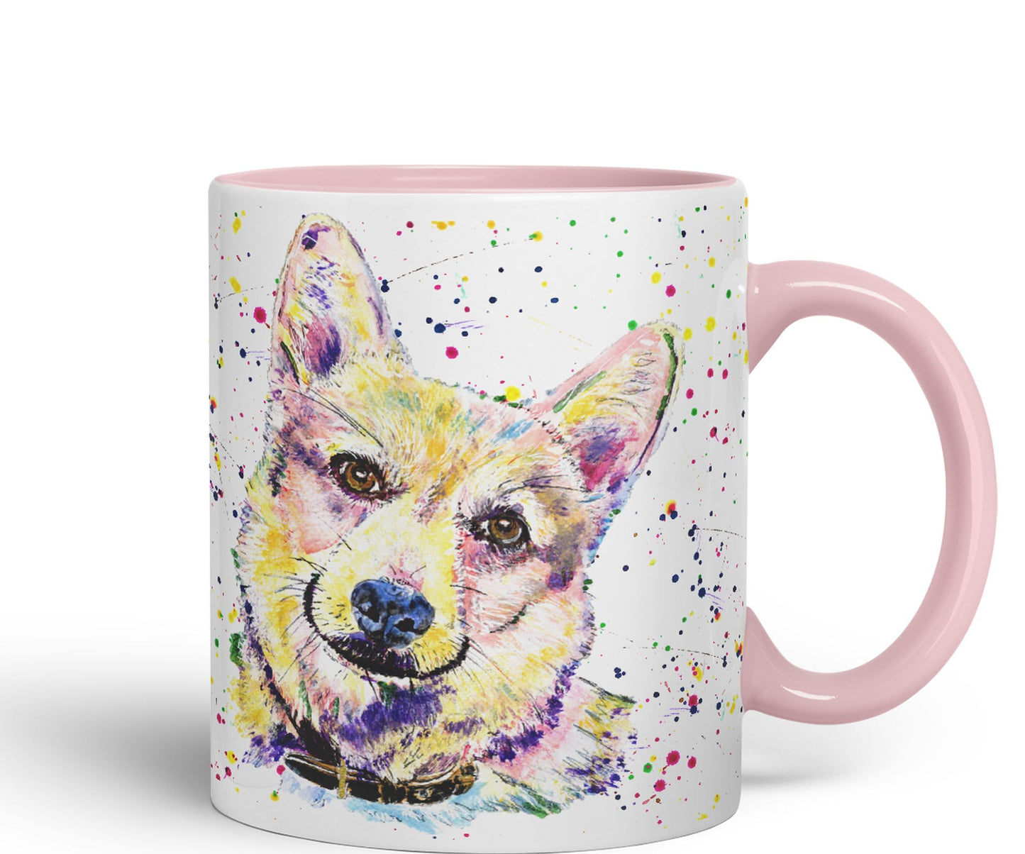 Vixar Corgi Dog Pet Animals Watercolour Art Coloured 330 ml Mug Cup Gift Birthday Work Office Tea Coffee