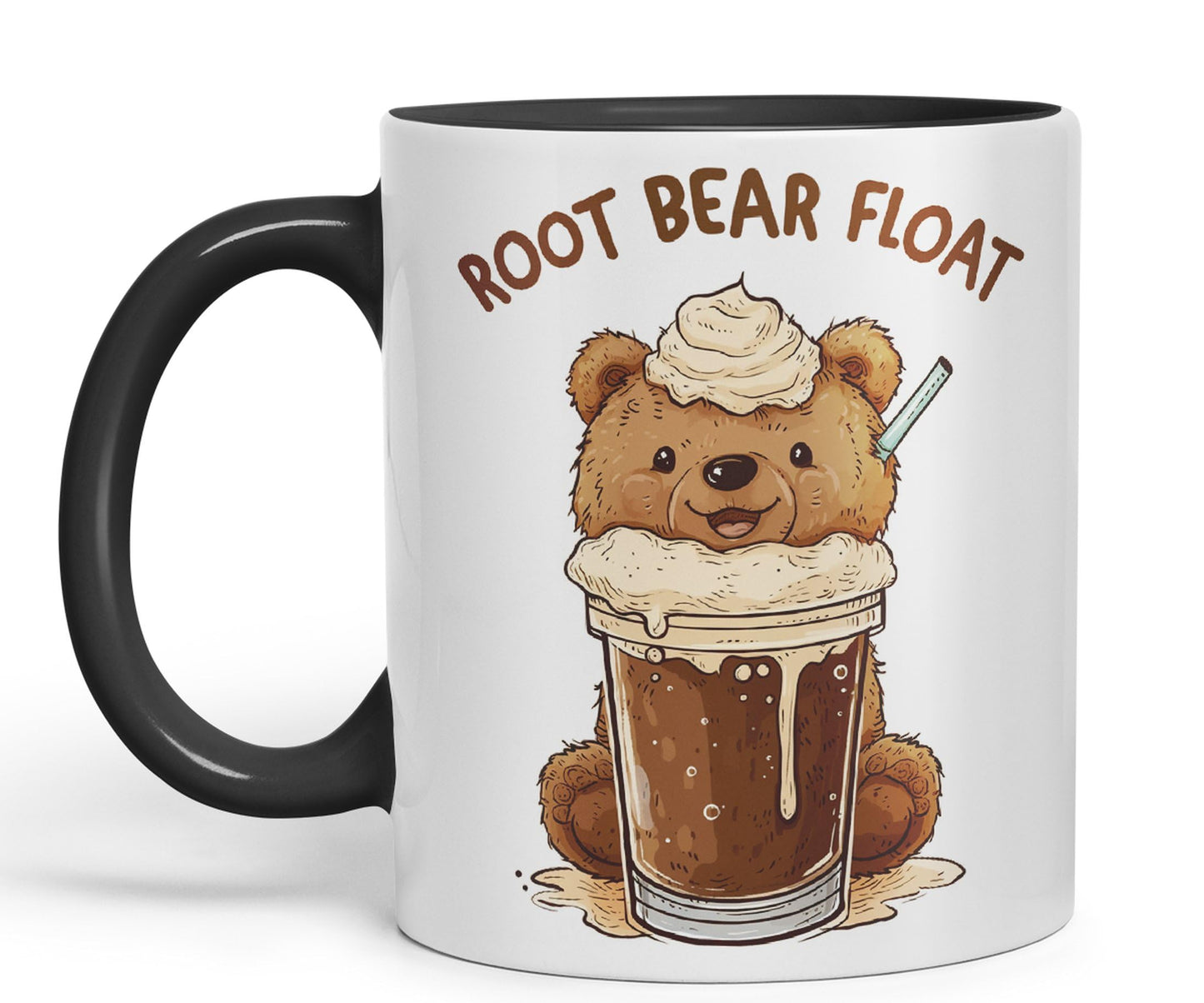 Root Bear Float Joke sarkasm Sarcastic Ceramic Coloured Mug Cup for Tea Coffee Hot Brew 330ml 11Oz Gift