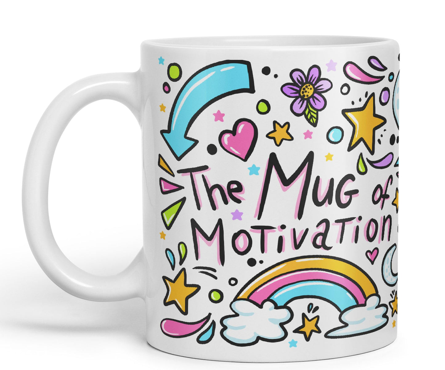 Vixar Motivation Mug Ceramic Coloured Mug Cup Gift Tea Coffee Christmas Office Home Sarcastic Joke