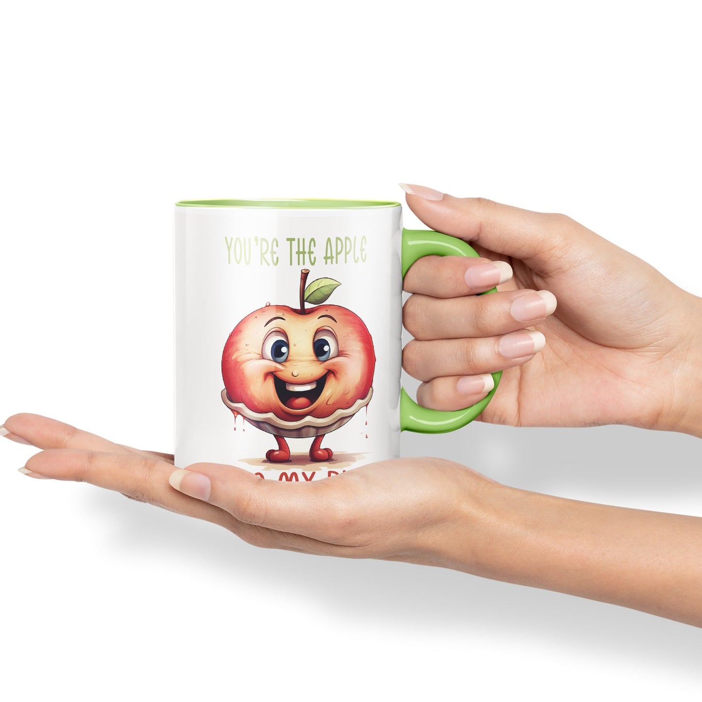 You're The Apple, to My Pie Joke sarkasm Sarcastic Ceramic Coloured Mug Cup for Tea Coffee Hot Brew 330ml 11Oz Gift