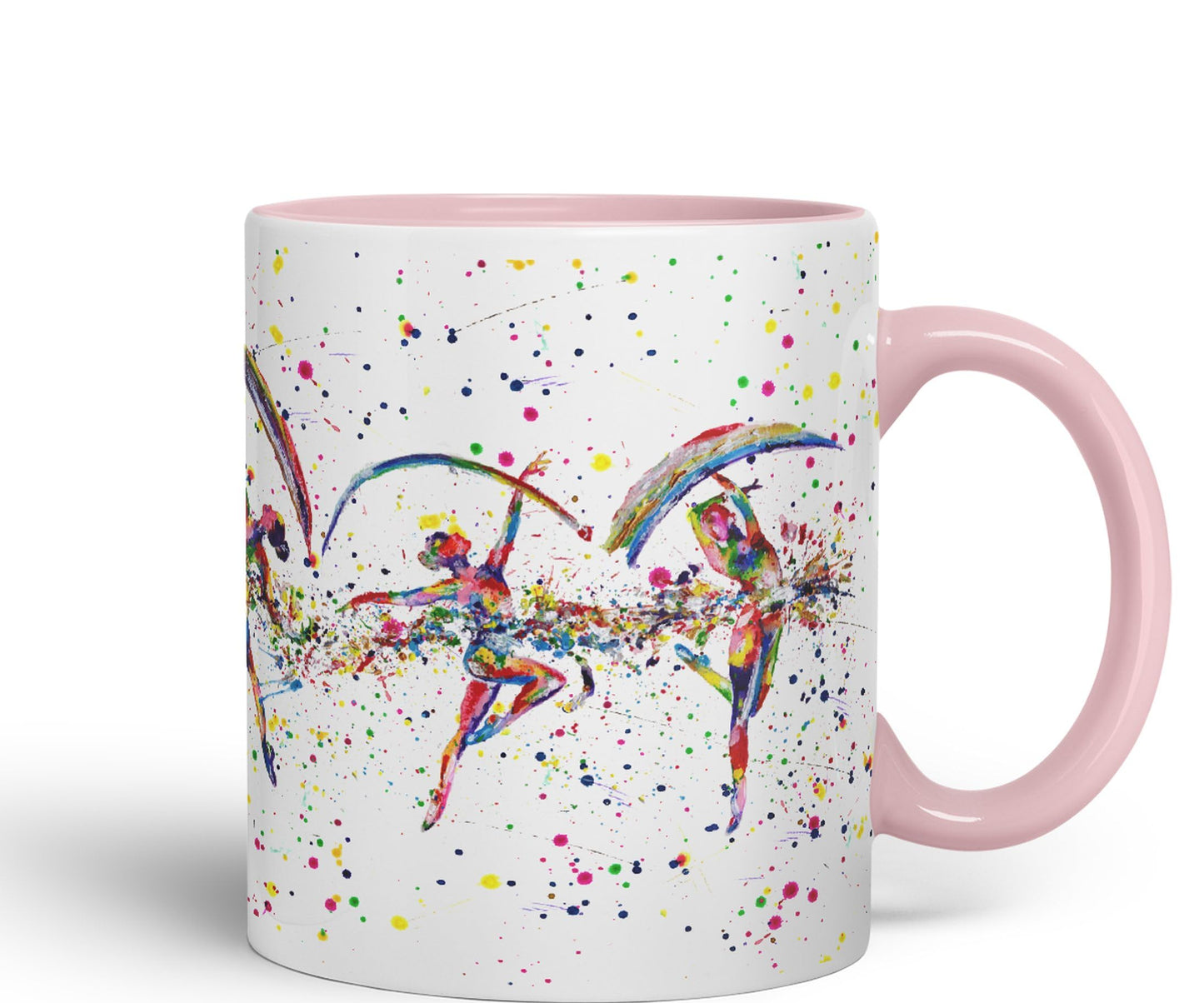 Dance Dancer Ballet watercolour Ceramic Coloured Mug Cup for Tea Coffee Hot brew 330ml 11Oz Gift