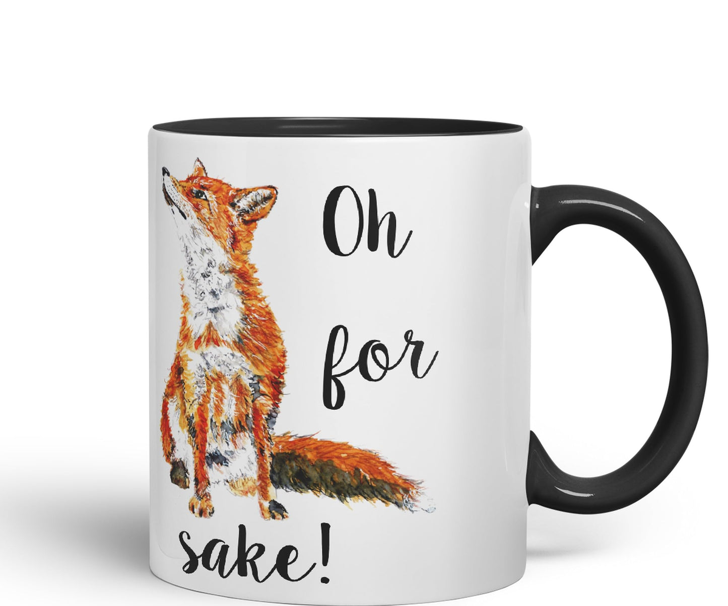 Vixar Oh for Fox Sake Ceramic 330 ml Coloured Mug Cup Gift Tea Coffee Christmas Office Home Joke