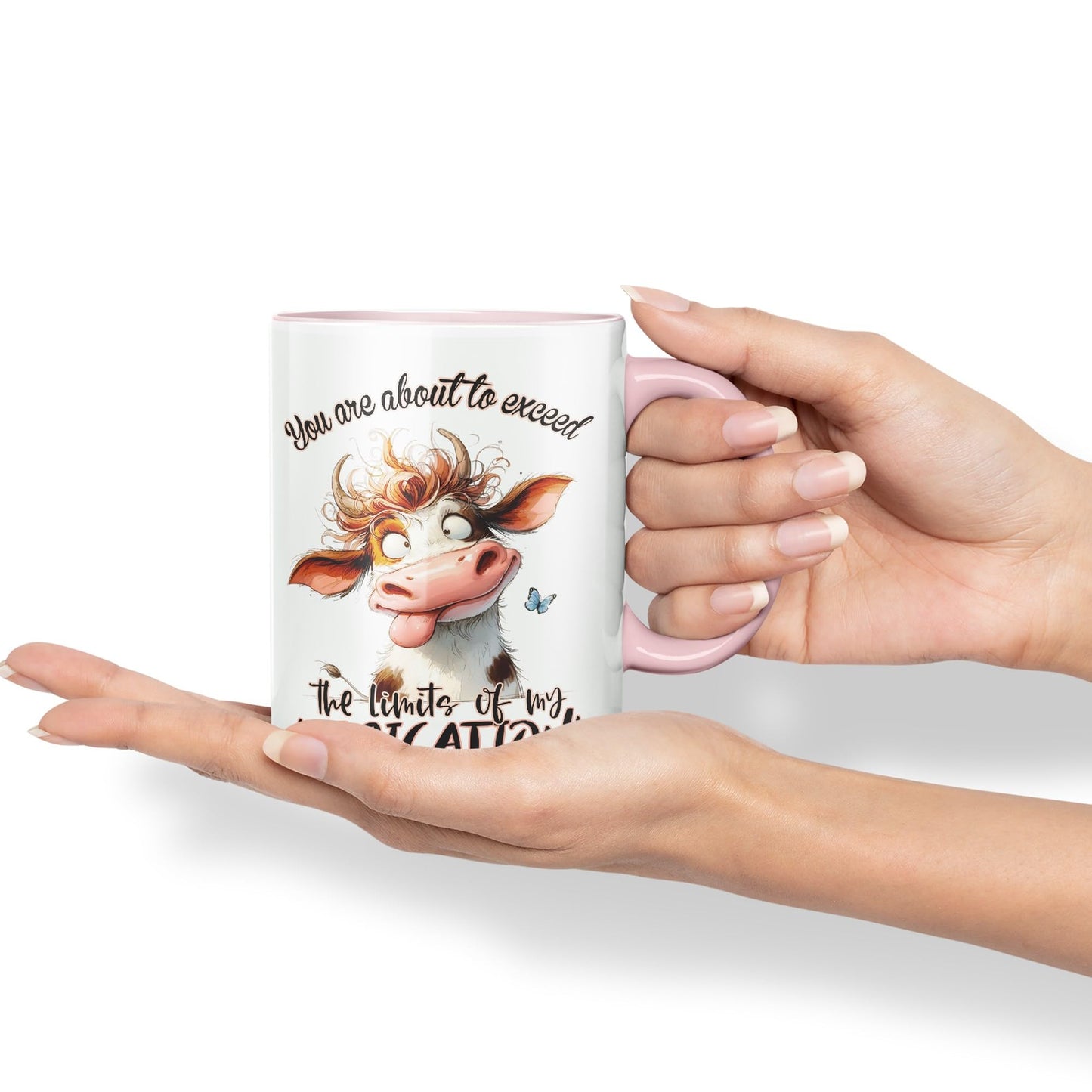 You are About to exeed, The Limits of My Medication! Joke sarkasm Sarcastic Ceramic Coloured Mug Cup for Tea Coffee Hot Brew 330ml 11Oz Gift