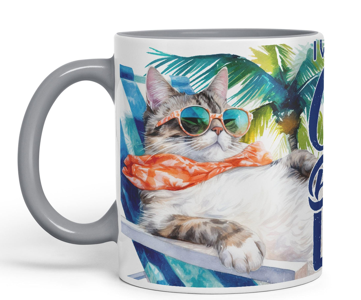 Vixar Cat Lover I Work Hard so My cat can Have a Better Life Coloured Ceramic Mug Cup Gift 330ml 11oz Work Office Tea Coffee