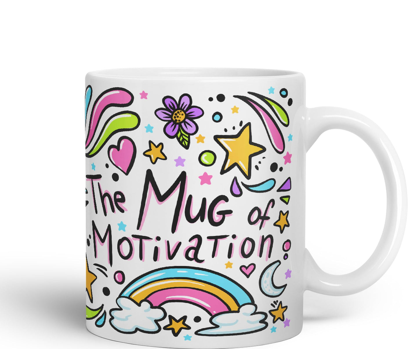 Vixar Motivation Mug Ceramic Coloured Mug Cup Gift Tea Coffee Christmas Office Home Sarcastic Joke
