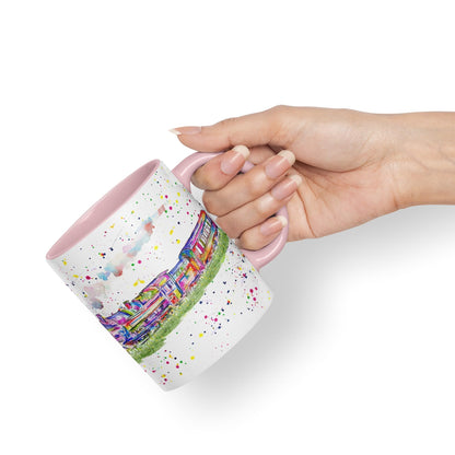 Vixar Steam Train Watercolour Art Coloured 330 ml Mug Cup Gift Birthday Work Office Tea Coffee