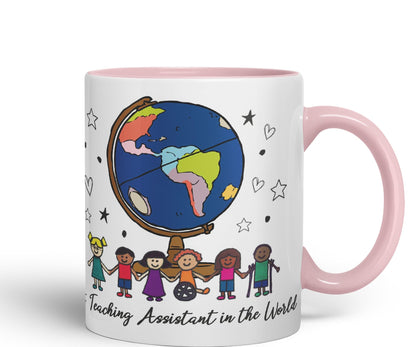 Vixar Best Teaching Assistant in The World, Teacher Mug, Teacher Gift from Kids, School Gift, end of Year