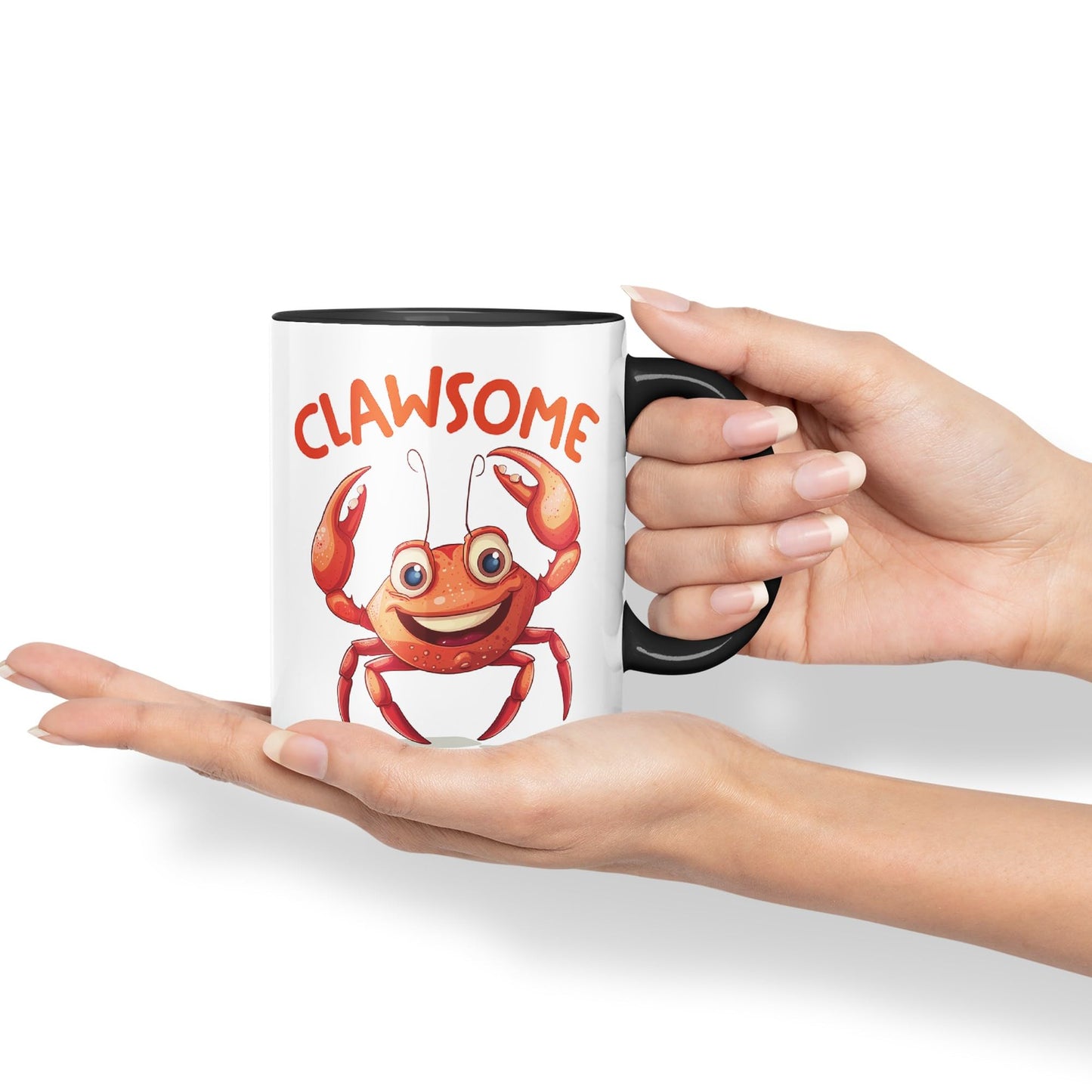 Clawsome Crab, Joke sarkasm Sarcastic Ceramic Coloured Mug Cup for Tea Coffee Hot Brew 330ml 11Oz Gift