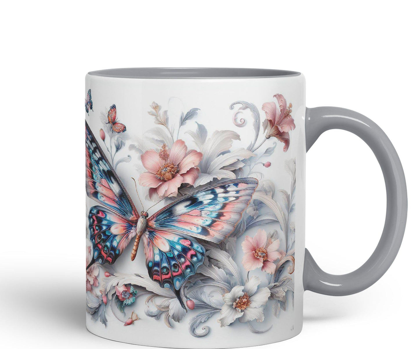 Butterfly Beatiful My Coffee Myg Joke sarkasm Sarcastic Ceramic Coloured Mug Cup for Tea Coffee Hot Brew 330ml 11Oz Gift