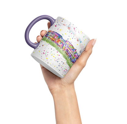 Vixar Steam Train Watercolour Art Coloured 330 ml Mug Cup Gift Birthday Work Office Tea Coffee