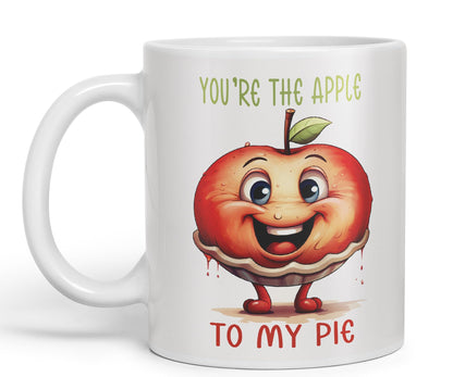 You're The Apple, to My Pie Joke sarkasm Sarcastic Ceramic Coloured Mug Cup for Tea Coffee Hot Brew 330ml 11Oz Gift