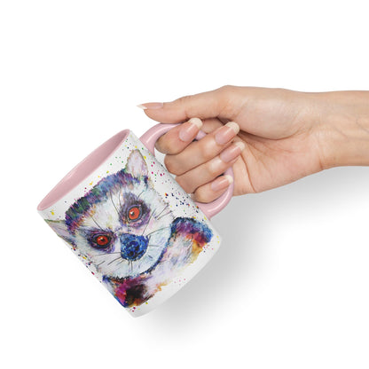 Vixar Lemur Watercolour Art Coloured 330 ml Mug Cup Gift Birthday Work Office Tea Coffee