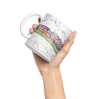 Vixar Steam Train Watercolour Art Coloured 330 ml Mug Cup Gift Birthday Work Office Tea Coffee
