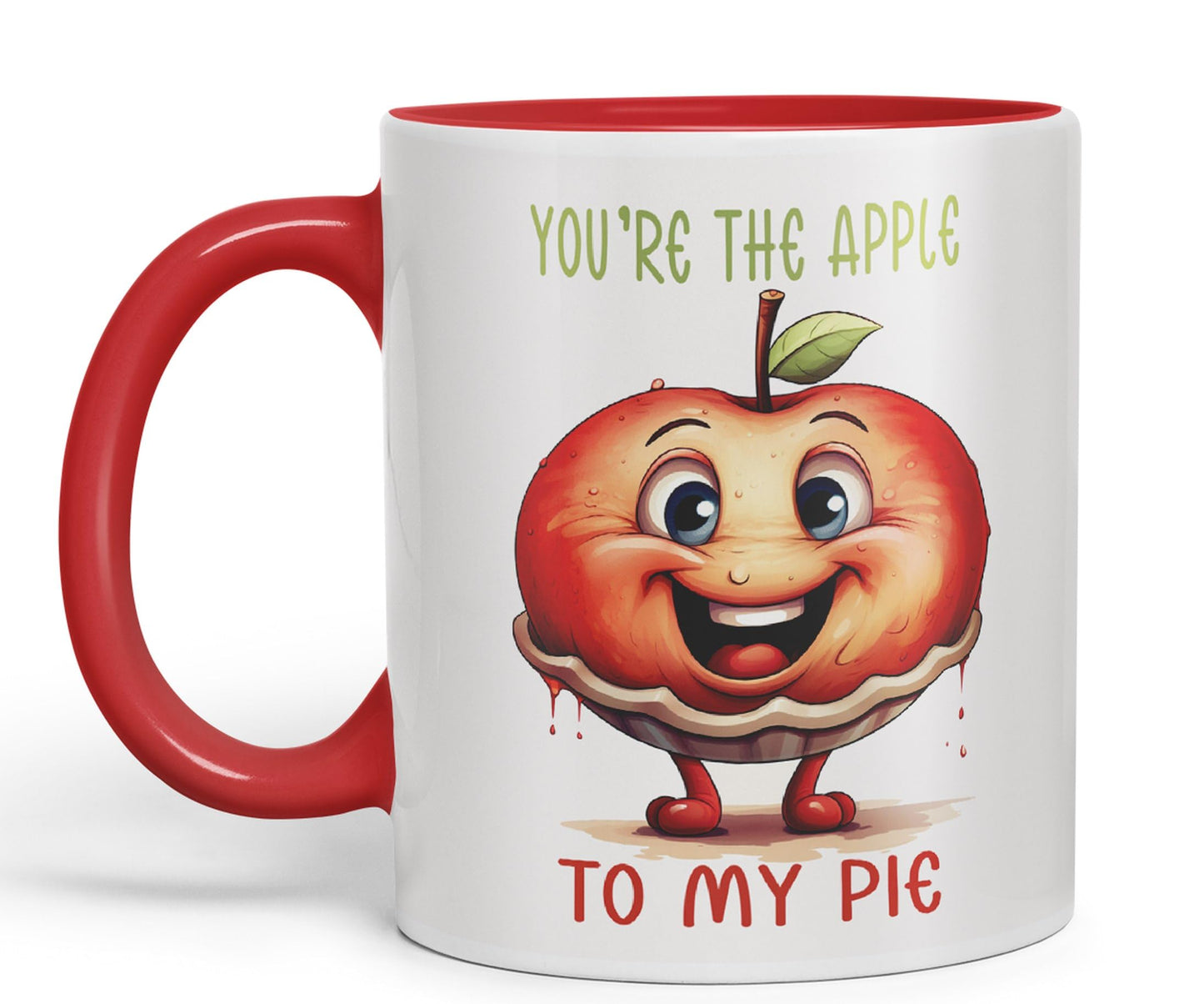 You're The Apple, to My Pie Joke sarkasm Sarcastic Ceramic Coloured Mug Cup for Tea Coffee Hot Brew 330ml 11Oz Gift