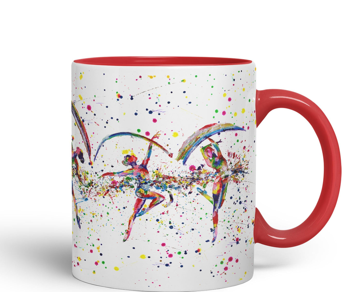 Dance Dancer Ballet watercolour Ceramic Coloured Mug Cup for Tea Coffee Hot brew 330ml 11Oz Gift