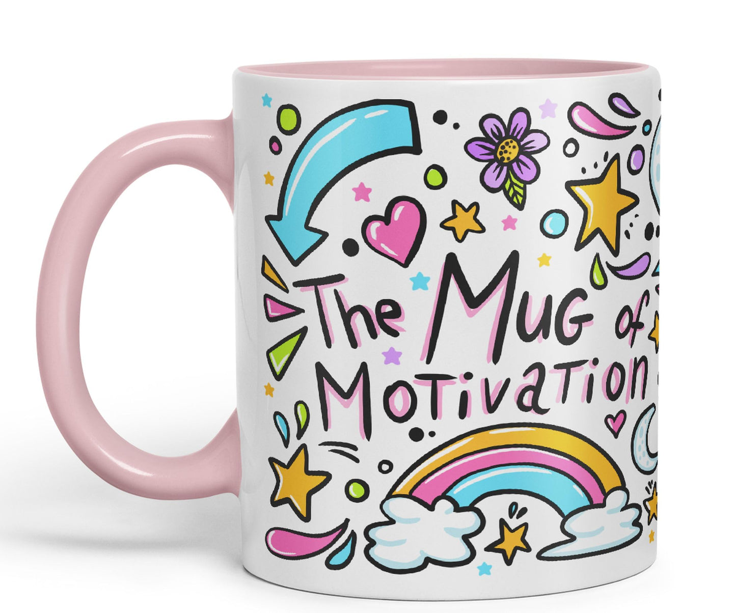 Vixar Motivation Mug Ceramic Coloured Mug Cup Gift Tea Coffee Christmas Office Home Sarcastic Joke