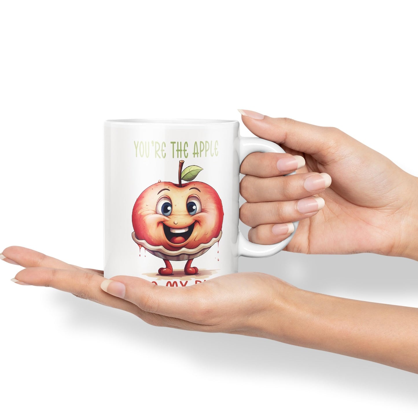 You're The Apple, to My Pie Joke sarkasm Sarcastic Ceramic Coloured Mug Cup for Tea Coffee Hot Brew 330ml 11Oz Gift