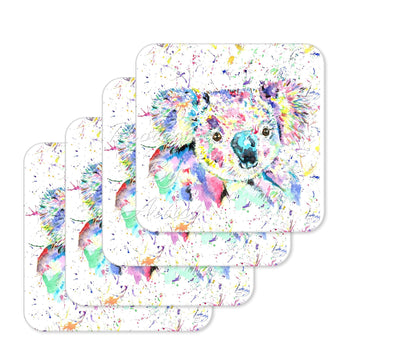 Coaster Koala Wildlife Animals Coasters Watercolour Art Gift Work Office Dining Tea coffee