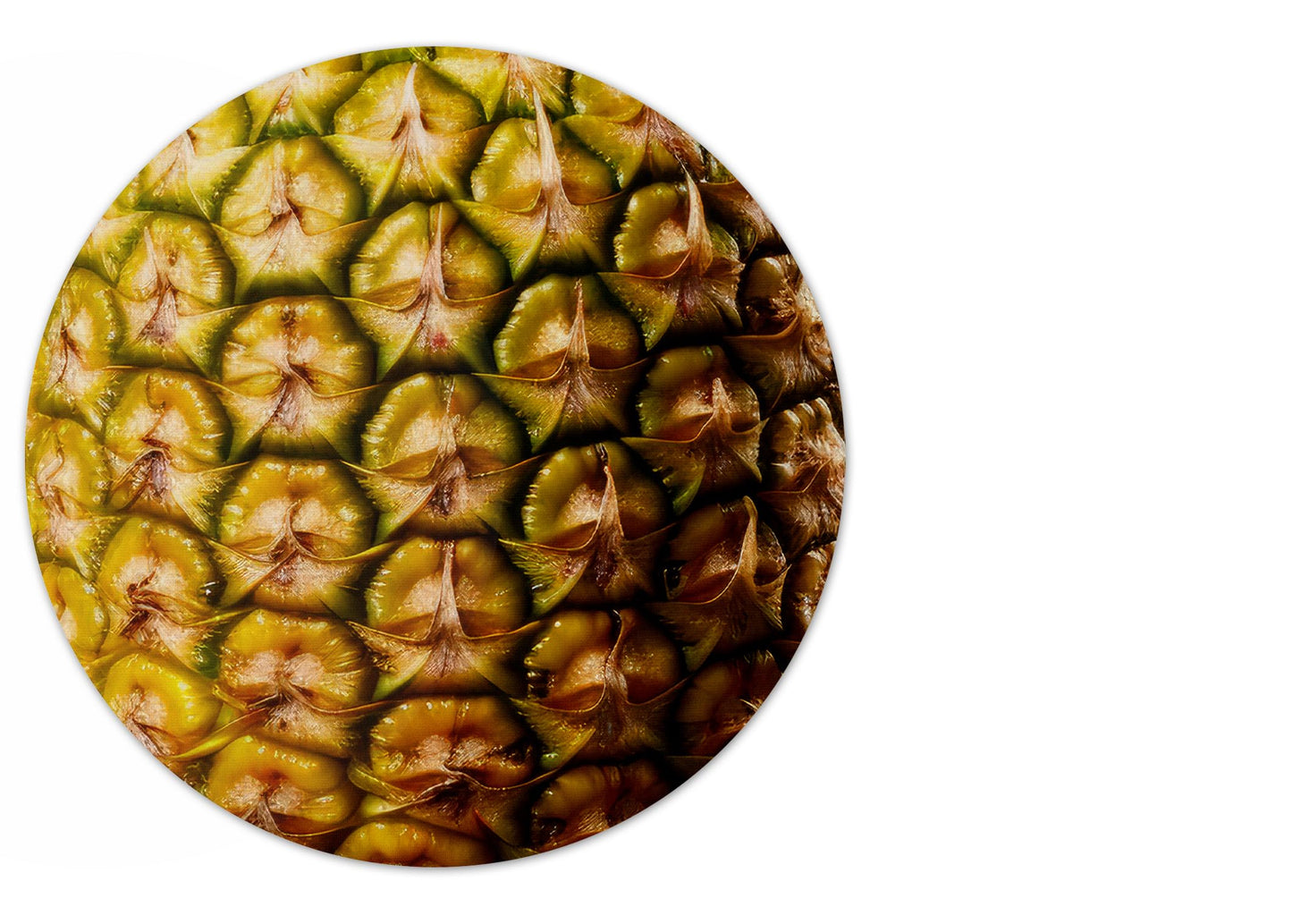 Vixar Coconut Round Mouse Mat – Tropical Fruit Fabric Mouse Pad with 5mm Non-Slip Rubber Base, 202mm (Coconut)