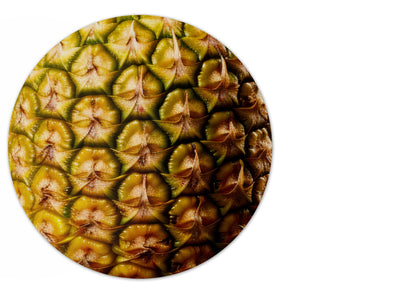 Vixar Coconut Round Mouse Mat – Tropical Fruit Fabric Mouse Pad with 5mm Non-Slip Rubber Base, 202mm (Coconut)