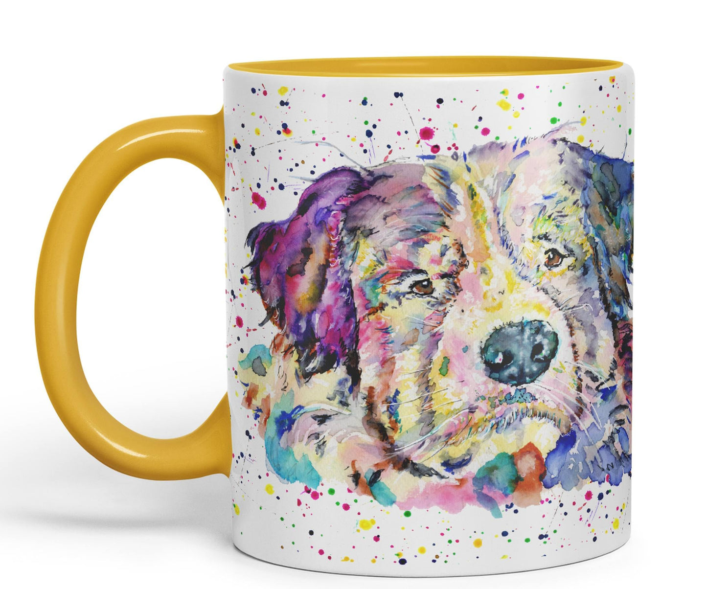 Bernese Mountain Dog Pet animals Watercolour Ceramic Coloured Mug Cup for Tea Coffee Hot brew 330ml 11Oz Gift