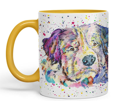 Bernese Mountain Dog Pet animals Watercolour Ceramic Coloured Mug Cup for Tea Coffee Hot brew 330ml 11Oz Gift