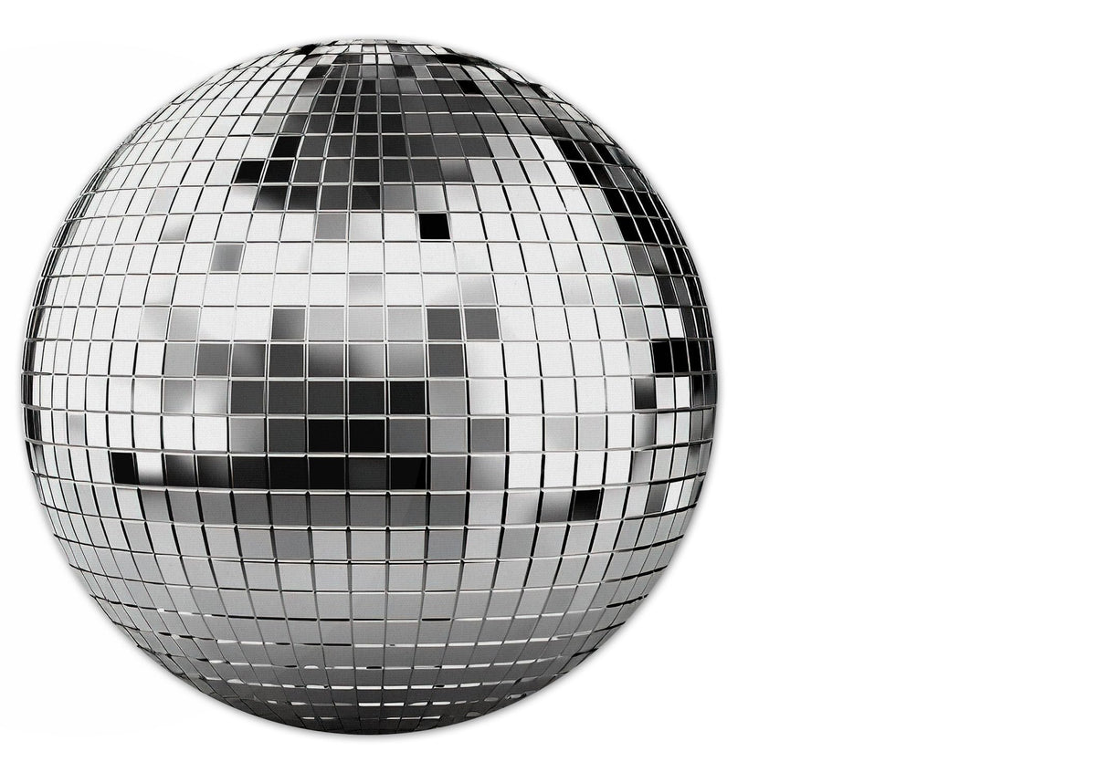 Vixar Colourful Disco Ball Round Mouse Mat – Party Fabric Mouse Pad with 5mm Non-Slip Rubber Base, 202mm (Colourful ball)