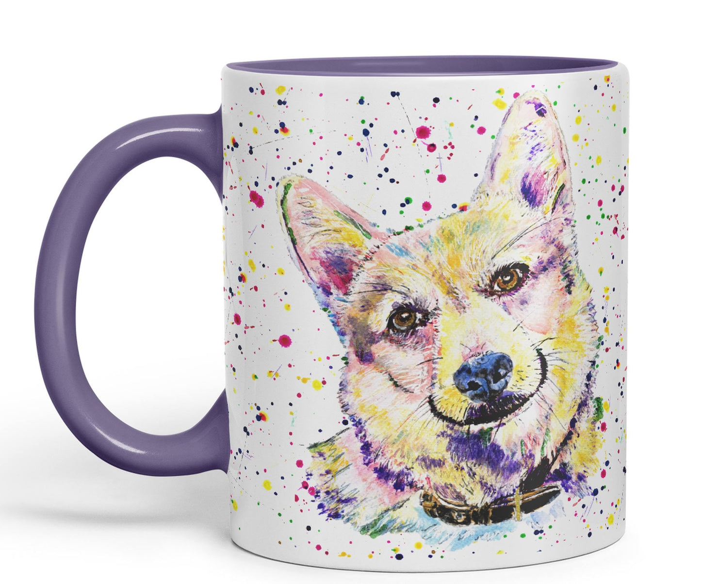 Vixar Corgi Dog Pet Animals Watercolour Art Coloured 330 ml Mug Cup Gift Birthday Work Office Tea Coffee
