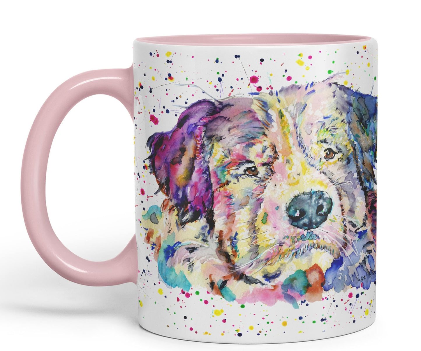 Bernese Mountain Dog Pet animals Watercolour Ceramic Coloured Mug Cup for Tea Coffee Hot brew 330ml 11Oz Gift