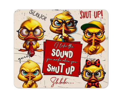 Funny Animals Fabric Mouse Pad 5mm Rectangle – Sarcastic Gift for Desk, Office & Home, 196×235 mm