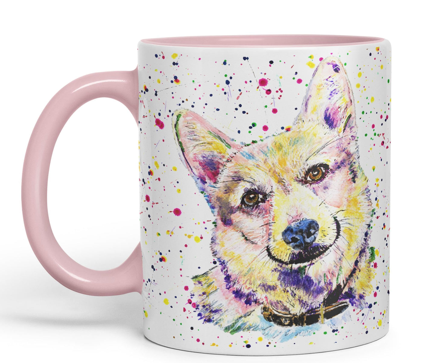 Vixar Corgi Dog Pet Animals Watercolour Art Coloured 330 ml Mug Cup Gift Birthday Work Office Tea Coffee