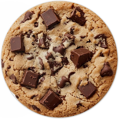 Vixar Chocolate Chip Cookie Round Mouse Mat – Fun Food Fabric Mouse Pad with 5mm Non-Slip Rubber Base, 202mm (Cookie)