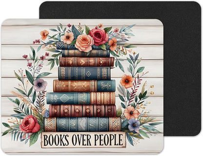 Vixar Books Over People – Floral Stack Fabric Mouse Pad 5mm Rectangle